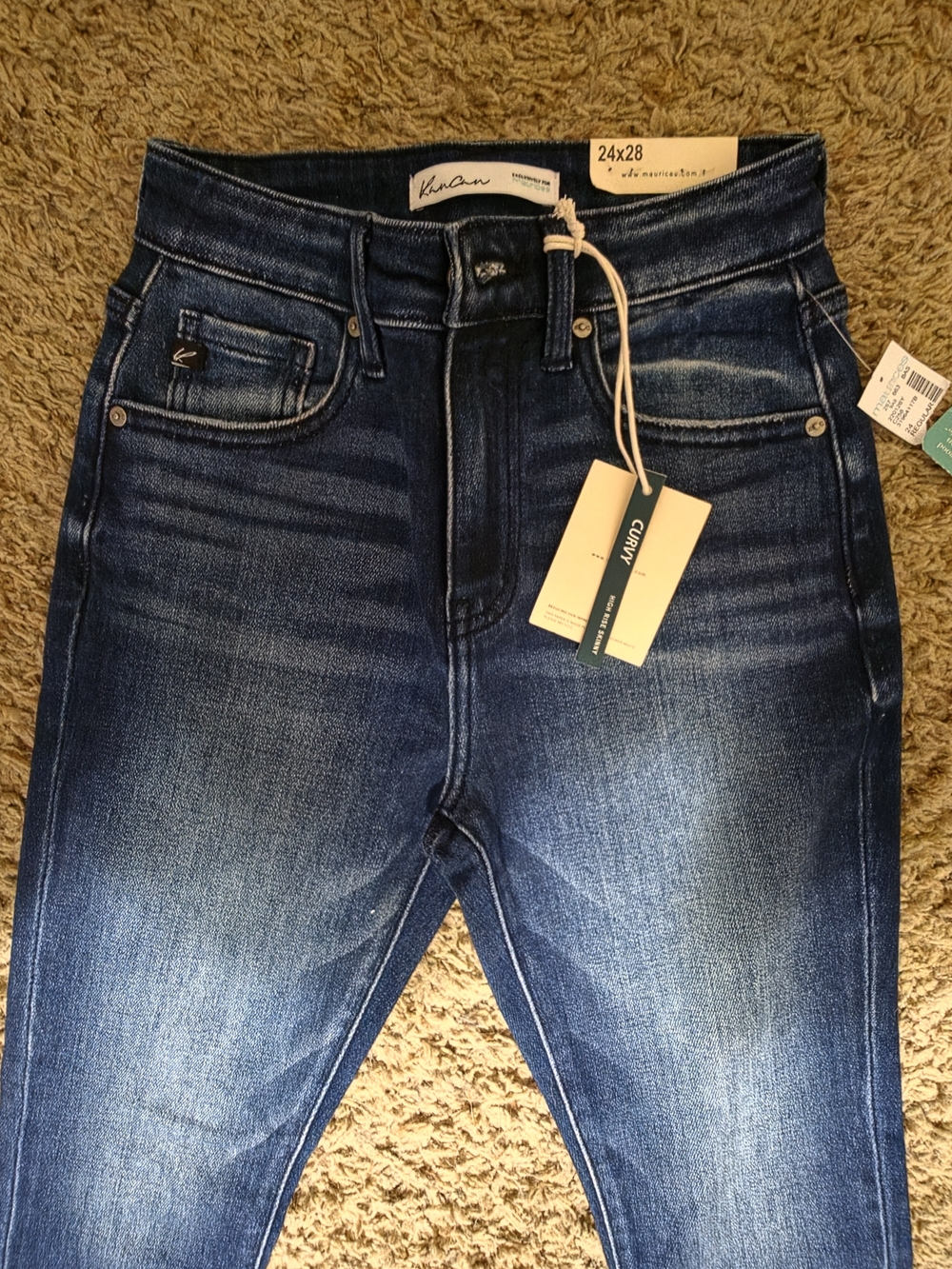 KUT from the Kloth High-Rise Skinny Jeans - Indigo Blue